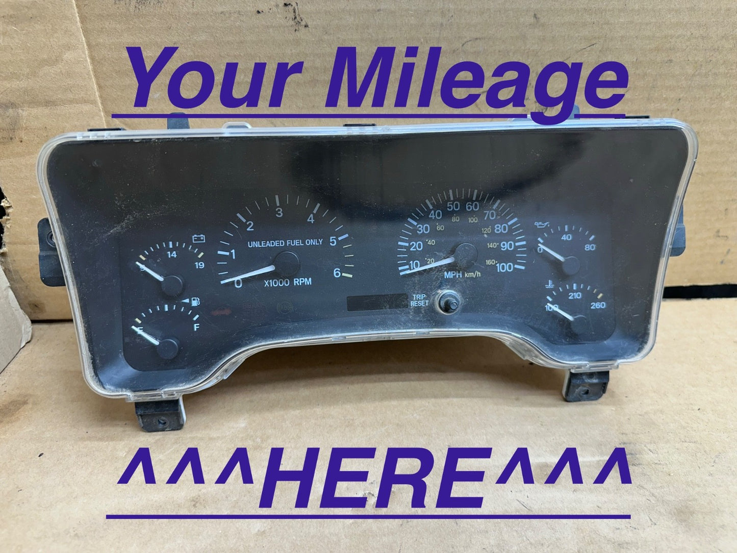 97-01 Jeep Cherokee XJ SPEEDOMETER CLUSTER Gauge Speedo Gauge Instrument Tach TJ