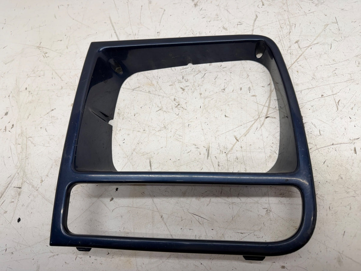 97-01 Jeep Cherokee XJ OEM Headlight Bezel DRIVER LEFT LH Side PBT Patriot Blue