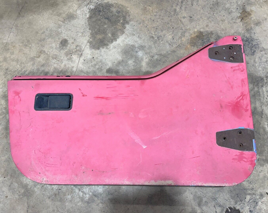 81-95 Jeep Wrangler YJ CJ7 Passenger Side Half Steel Door Lower Right Red OEM