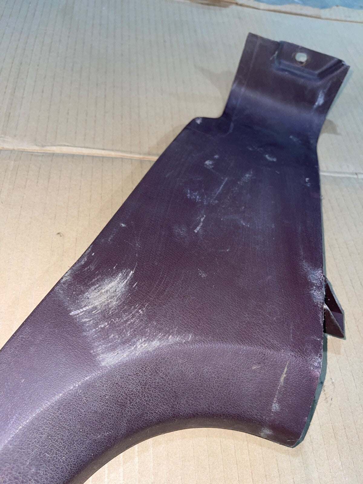 86-92 Jeep Comanche RED GARNET Plastic Interior Rocker Trim Panel Driver LH Side