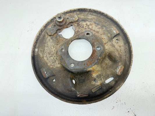84-90 Jeep Cherokee Wrangler Left Drivers backing plate rear XJ YJ Dana 35 10"