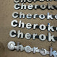 Set of 7 OEM 84-96 Jeep Cherokee XJ Fender Emblem Badge 8 Inch Metal OEM Factory