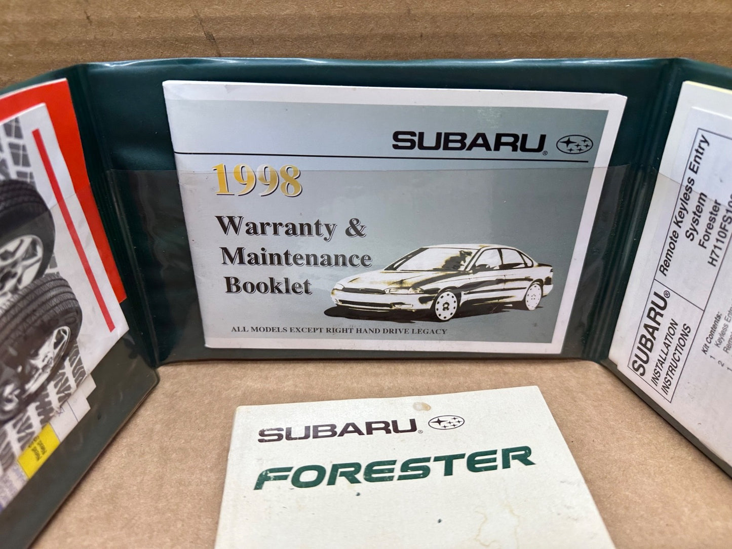 1998 Subaru Forester Owner's Manual Maintenance Booklet Paperback Books Book OEM