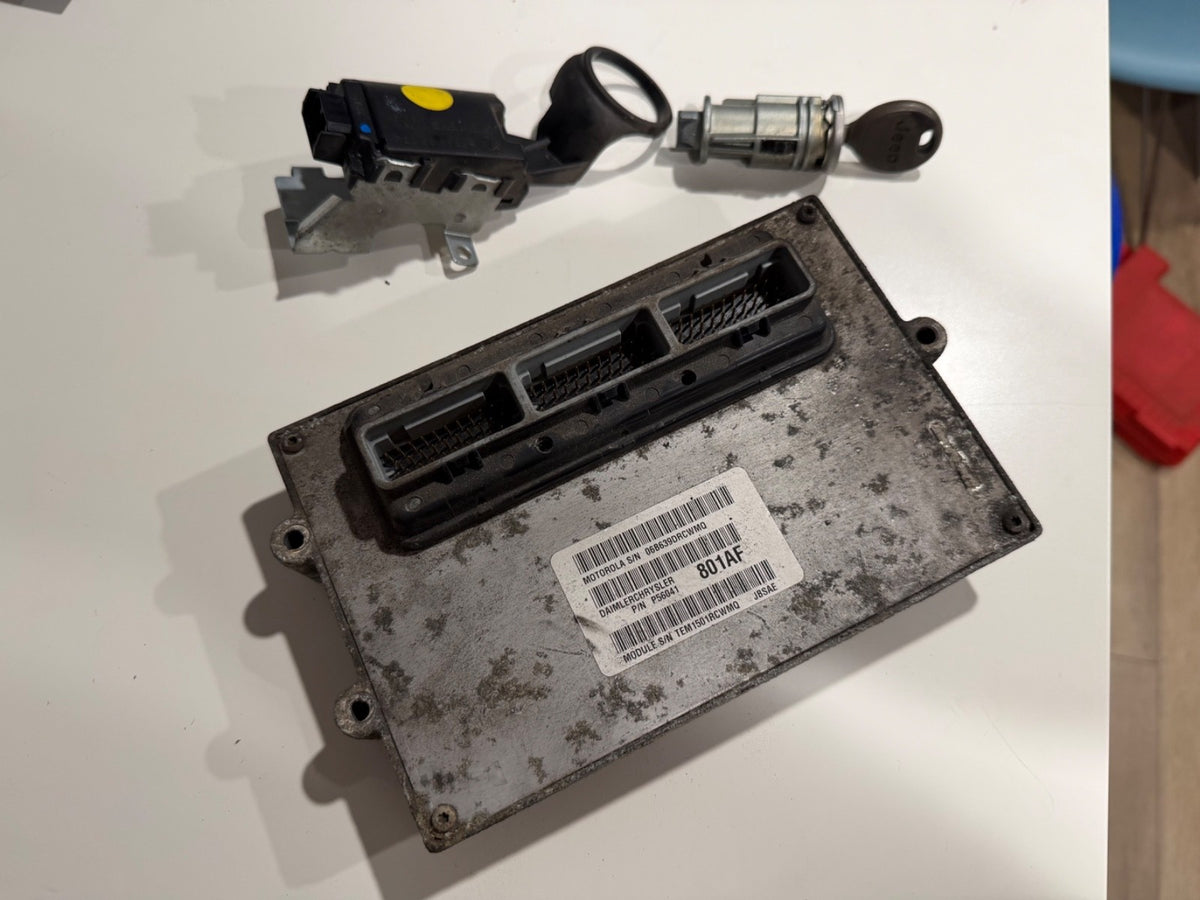 Engine ECM Control Module 4.0L 2001 01 JEEP CHEROKEE PCM SKIM KEY 56041801AF OEM
