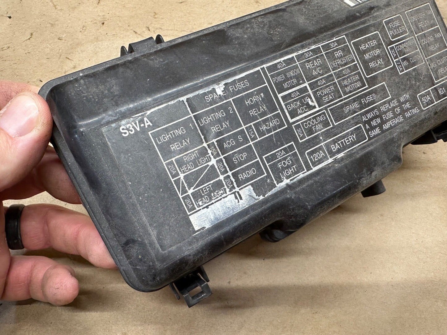 2001-2006 Acura MDX 3.5L V6 Fuse Box Fusebox Upper Cap Lid Cover S3V-A1 Block OE