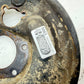 84-90 Jeep Cherokee Wrangler Left Drivers backing plate rear XJ YJ Dana 35 10"
