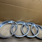 Set of 4 Jeep Cherokee XJ Wrangler YJ TJ OEM Chrome Trim Beauty Ring Wheel 15"