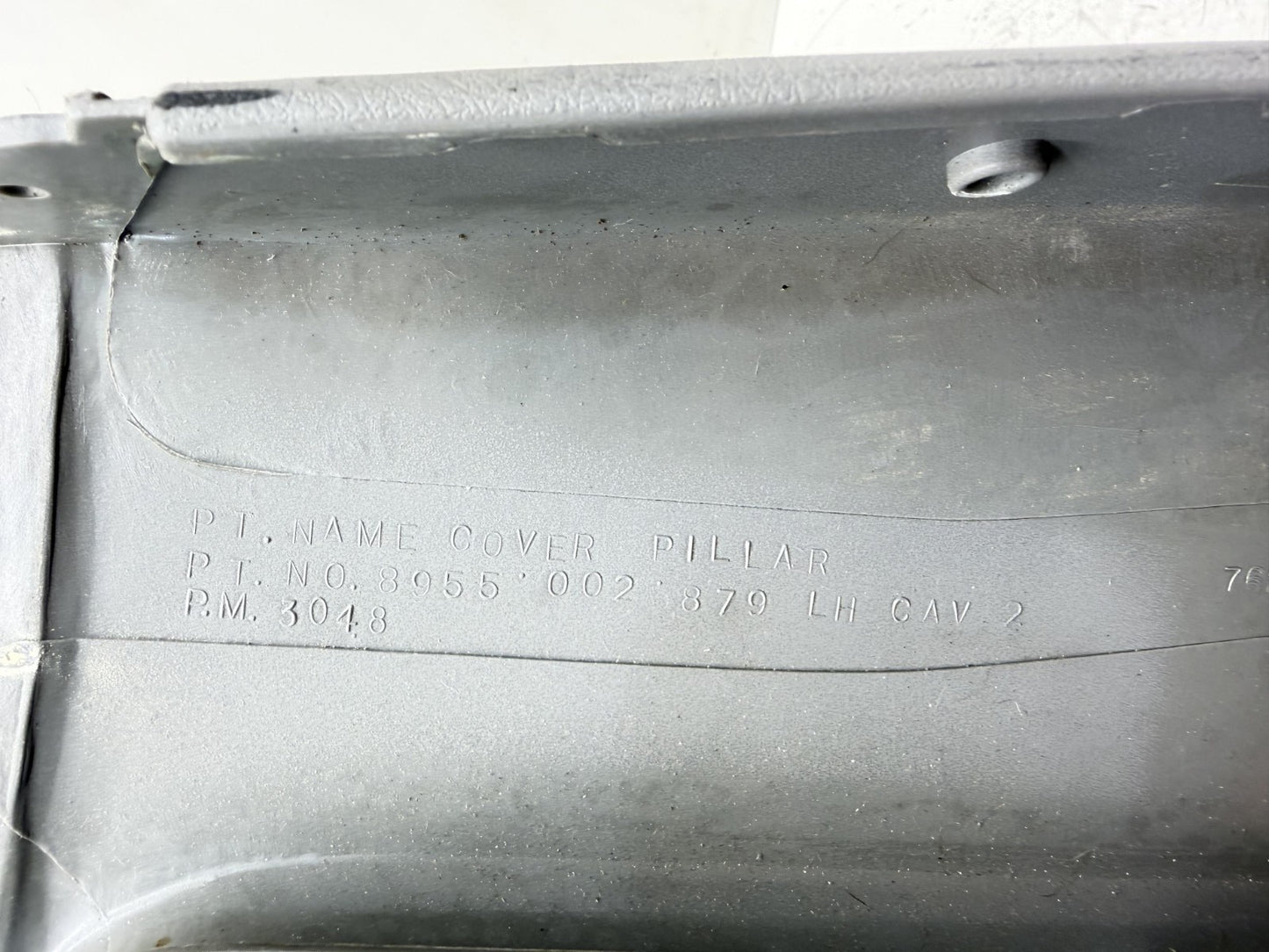 84-96 Jeep Cherokee XJ Drivers Side C Pillar Trim 4 Door LH Left Rear Gray OE