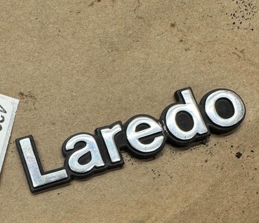 84-96 Jeep Cherokee XJ Laredo Emblem Badge OEM Factory Fender Name Plate Hatch