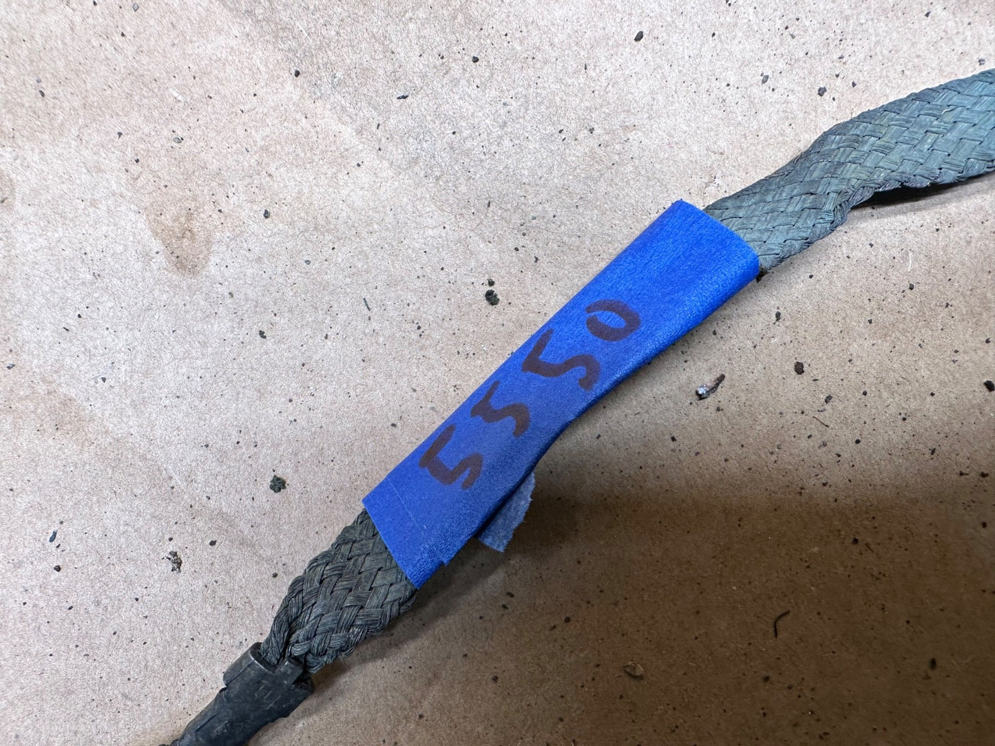 87-95 Jeep YJ Wrangler Engine Firewall GROUND WIRE STRAP CABLE Copper Braided