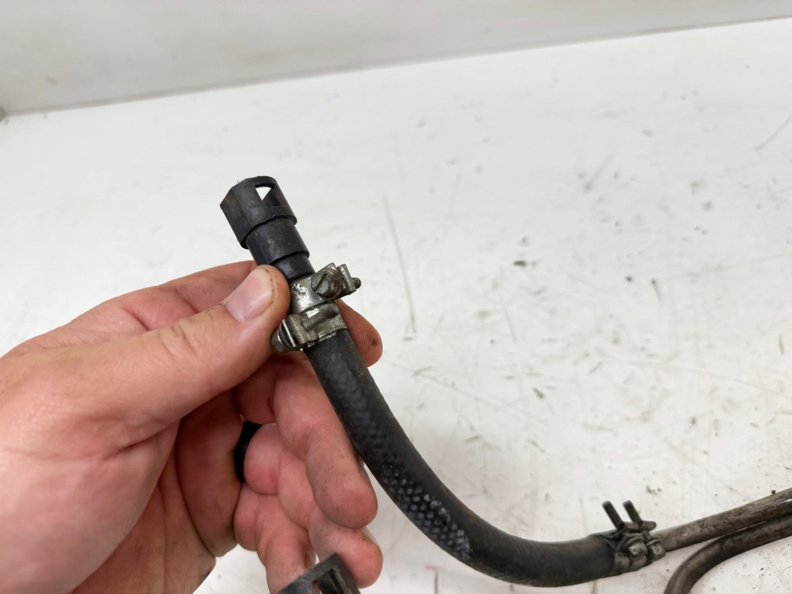 Jeep Wrangler YJ 91-95 2.5 Stainless Steel Fuel Line Engine Rail Frame Gas Hose