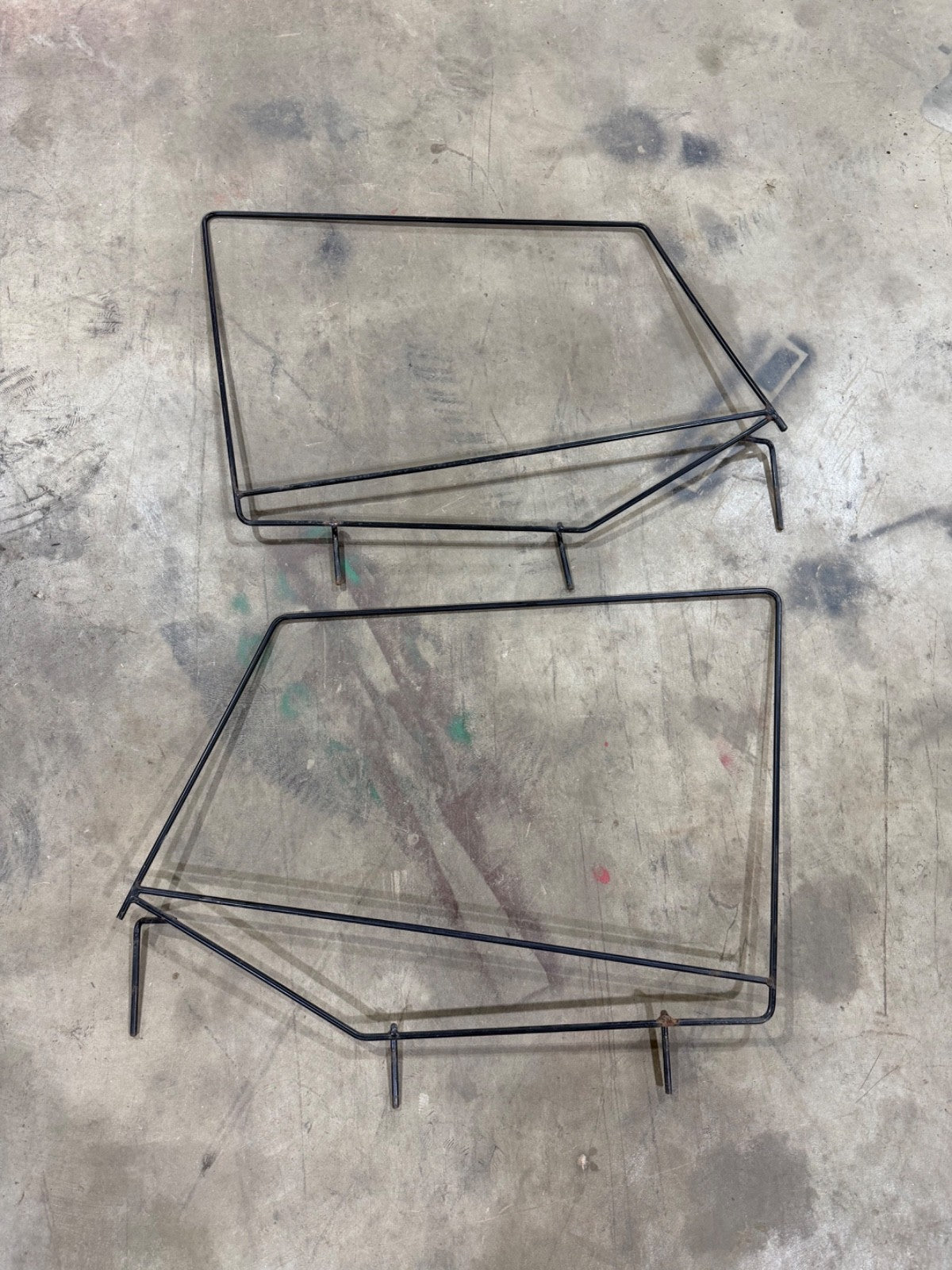 87-95 Jeep Wrangler YJ UPPER WINDOW FRAMES Half Door Skin Square Corner Frame OE