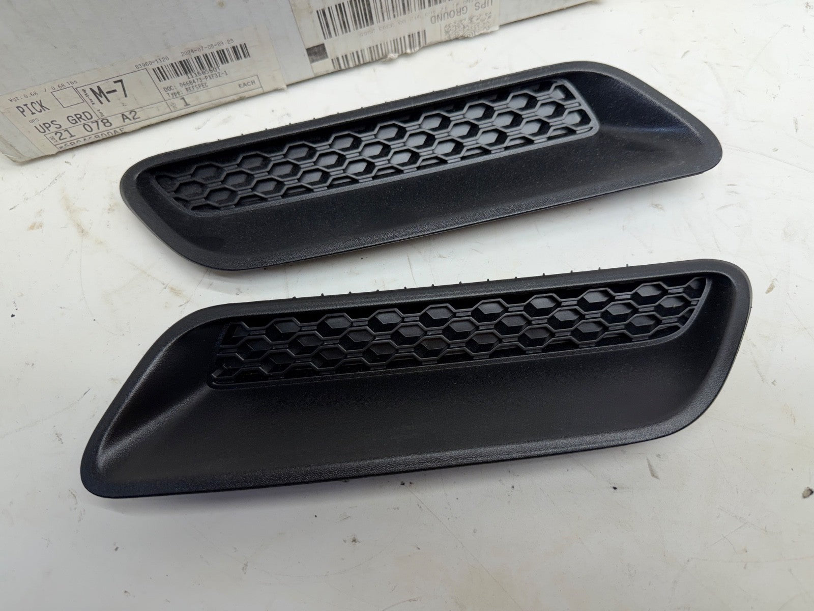 2009-2021 DODGE RAM 1500 FRONT HOOD BEZEL R/H & L/H NEW MOPAR GENUINE 68046800AF