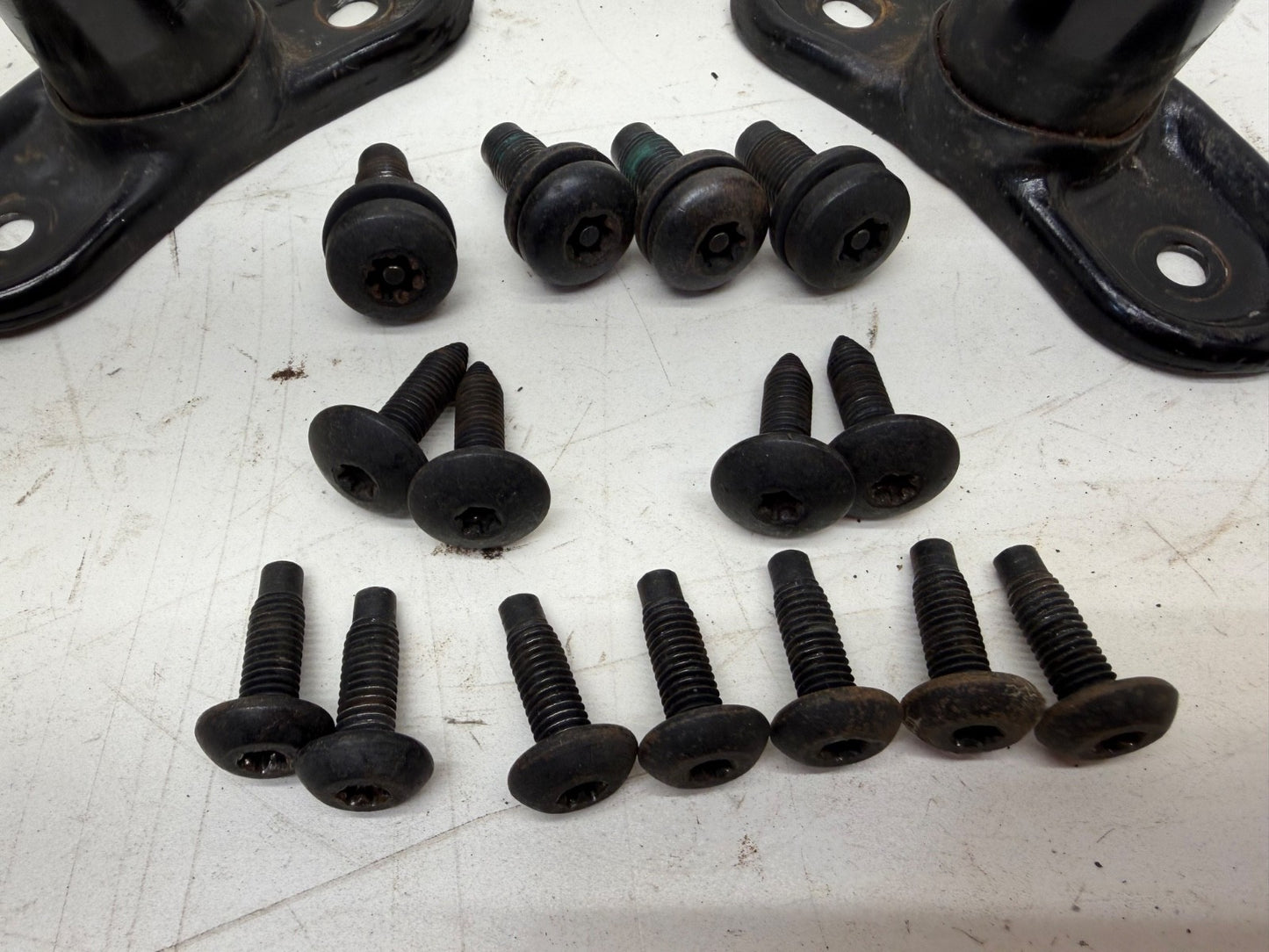 98-02 Jeep Wrangler TJ Roll Bar Sport Bar Extensions Windshield Bracket w/ Bolts