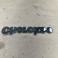 84-96 Jeep Cherokee XJ -TAN- Fender Emblem Badge 8 Inch Metal OEM Factory