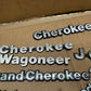 84-96 Jeep Cherokee XJ Fender Emblem Badge 8 Inch Metal OEM Sticker Toolbox ZJ