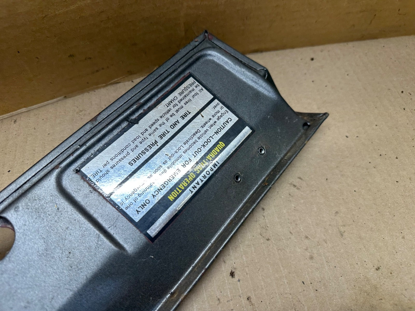 Jeep Wagoneer 75-85 Dash Glove Box Door Factory OEM Grand J10 J20 Glovebox FSJ