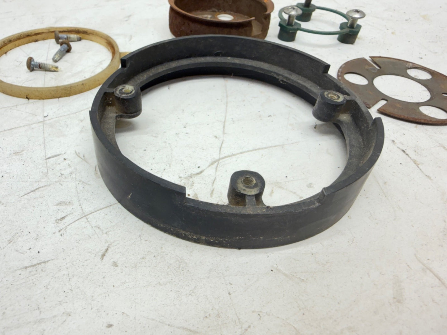 87-95 Jeep Wrangler YJ Steering Wheel Trim Riser Ring Bezel Black Spacer OEM