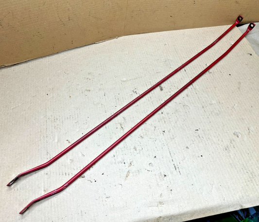 Grille Support Rod Grill to Firewall TUB RED OEM PAIR 97-06 Jeep TJ Wrangler