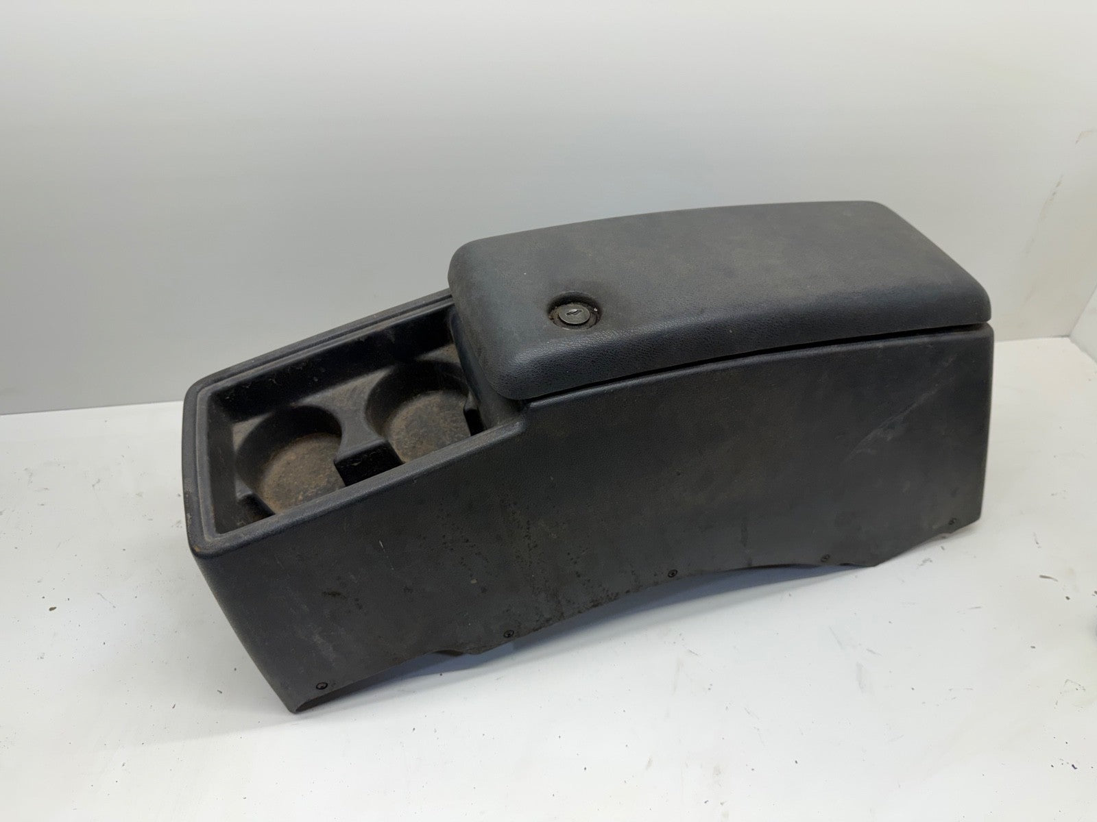 BROKEN LID 91-95 Jeep Wrangler YJ Interior Center Console Grey Gray OEM Factory