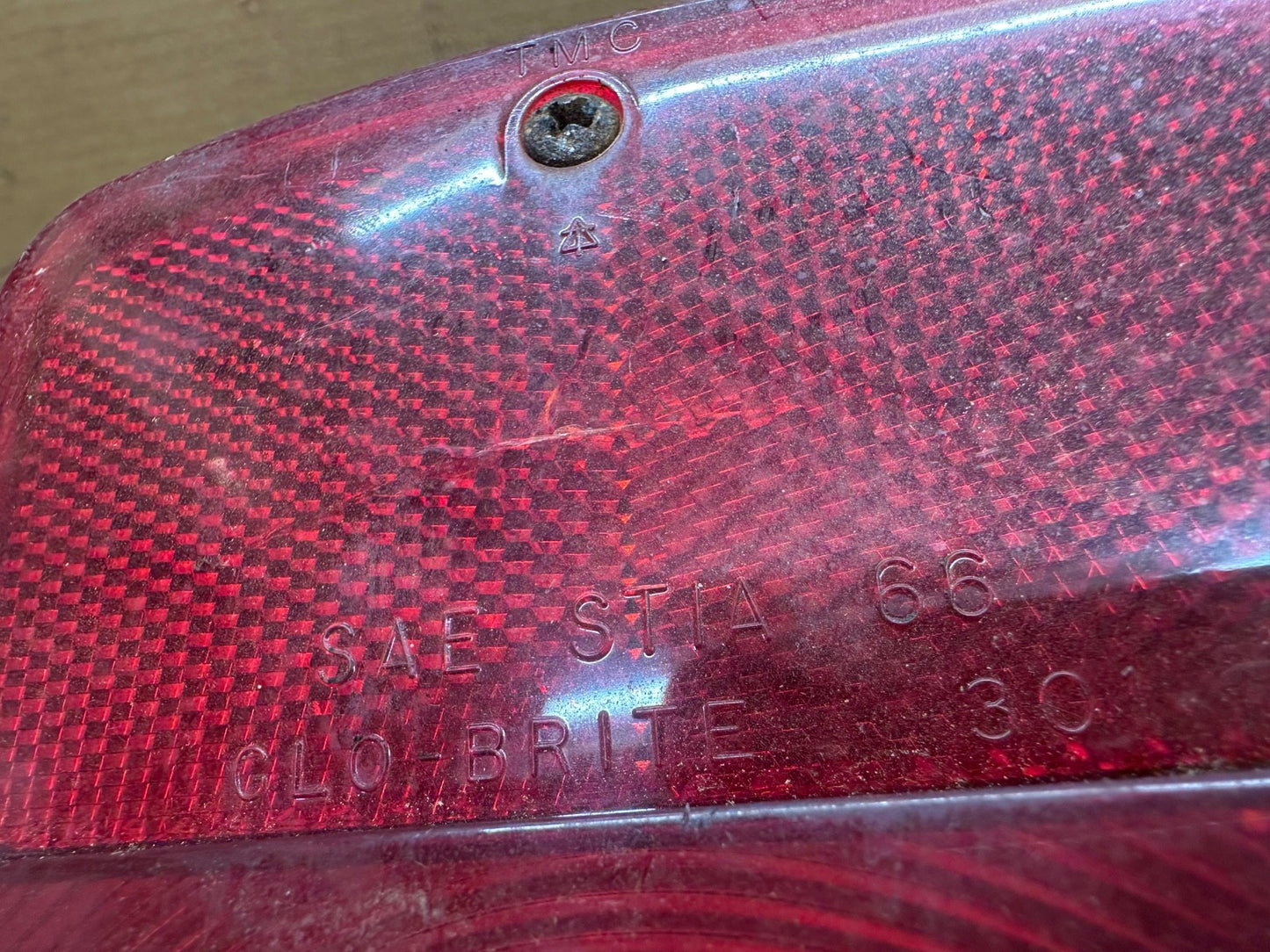1955-65 Ford Truck Tail Light Lens Assembly SAE STIA 66 Glo-Brite 301 Pair OEM