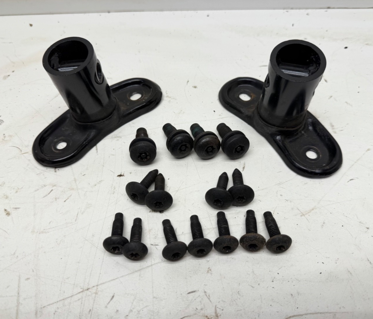 98-02 Jeep Wrangler TJ Roll Bar Sport Bar Extensions Windshield Bracket w/ Bolts