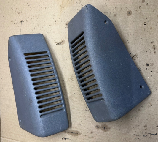 97-06 Jeep TJ Wrangler Factory Dash Speaker Cover Bezel Mist Grey Gray Pair LR