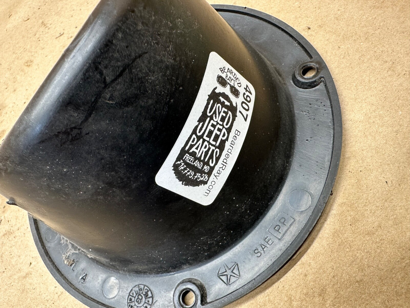 Jeep Wrangler TJ 97-06 Fuel Filler Neck Bezel Plastic Trim Gas Fill Housing OEM