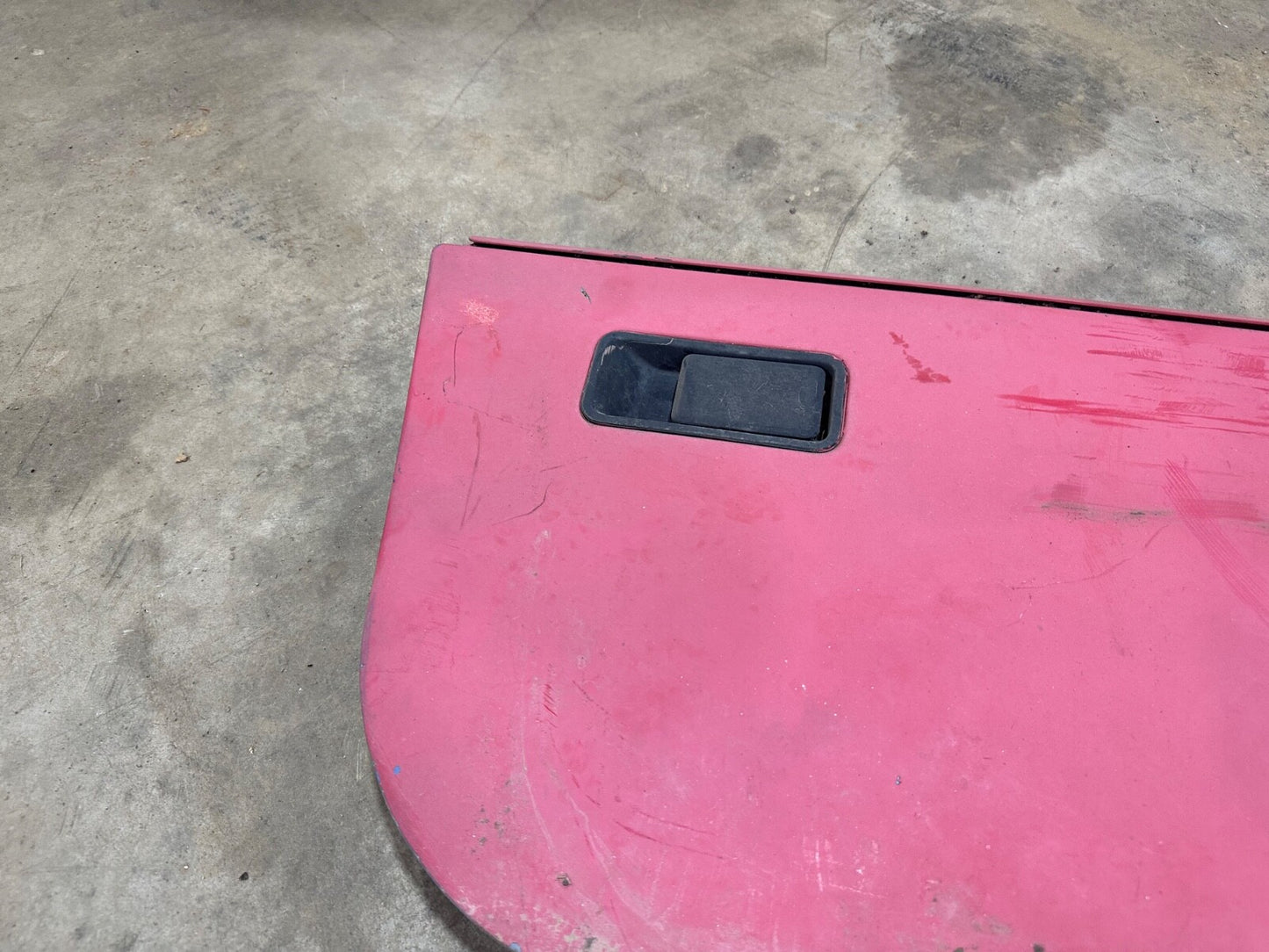 81-95 Jeep Wrangler YJ CJ7 Passenger Side Half Steel Door Lower Right Red OEM