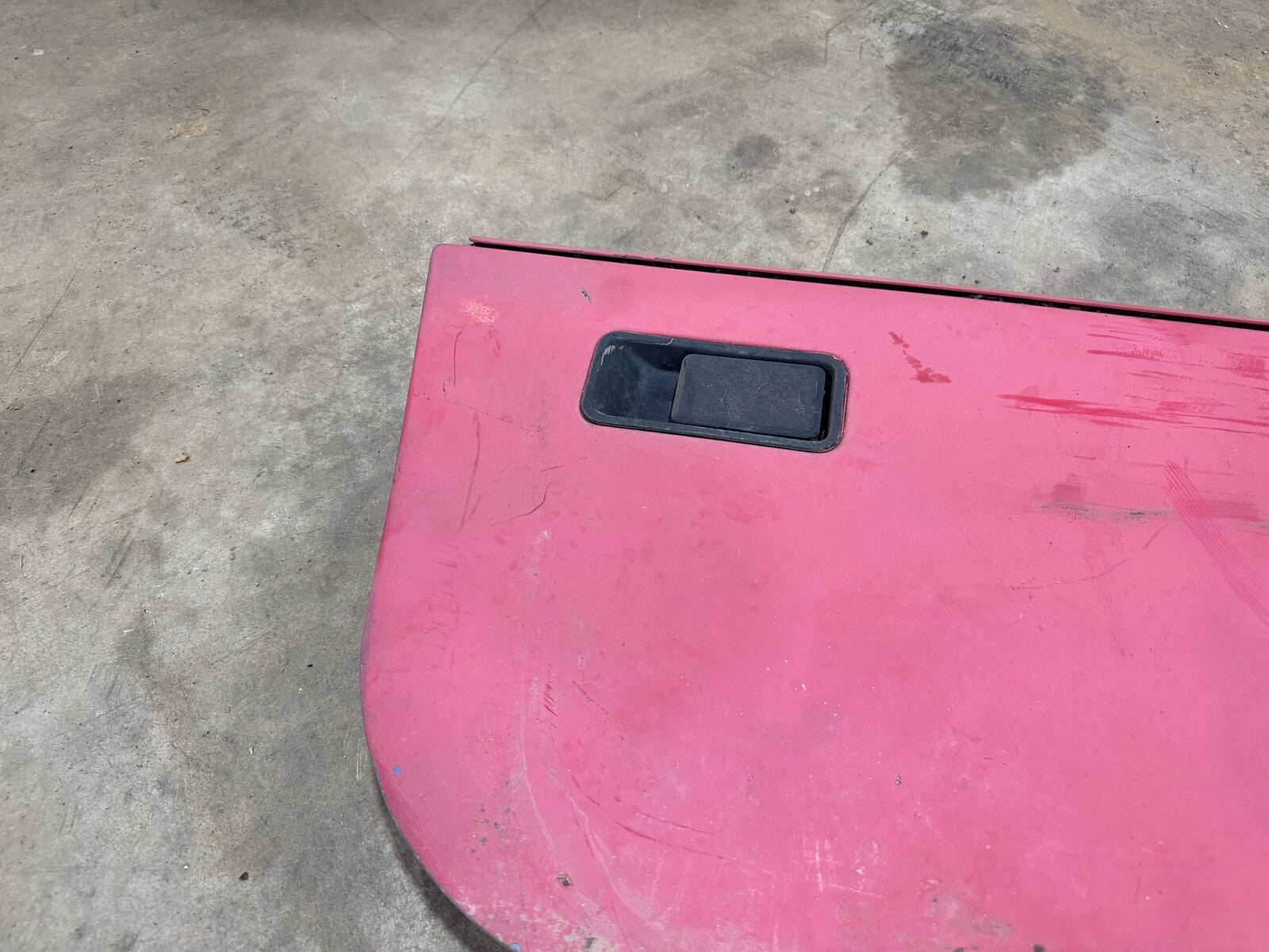 81-95 Jeep Wrangler YJ CJ7 Passenger Side Half Steel Door Lower Right Red OEM