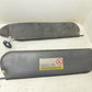 Jeep Wrangler TJ 97-02 OEM Sun Visor Left Right Dark Grey Pair SunVisor Pair Set