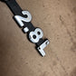 84-86 Jeep Cherokee XJ V6 2.8L Original Metal OEM Badge Emblem Chevy S10 2.8L