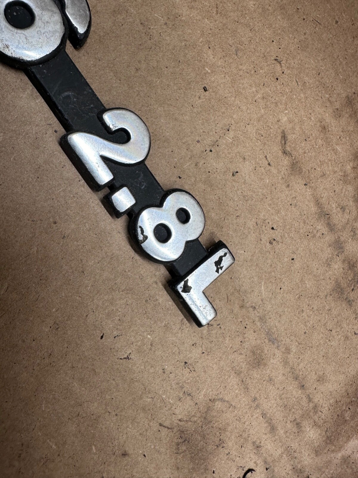 84-86 Jeep Cherokee XJ V6 2.8L Original Metal OEM Badge Emblem Chevy S10 2.8L