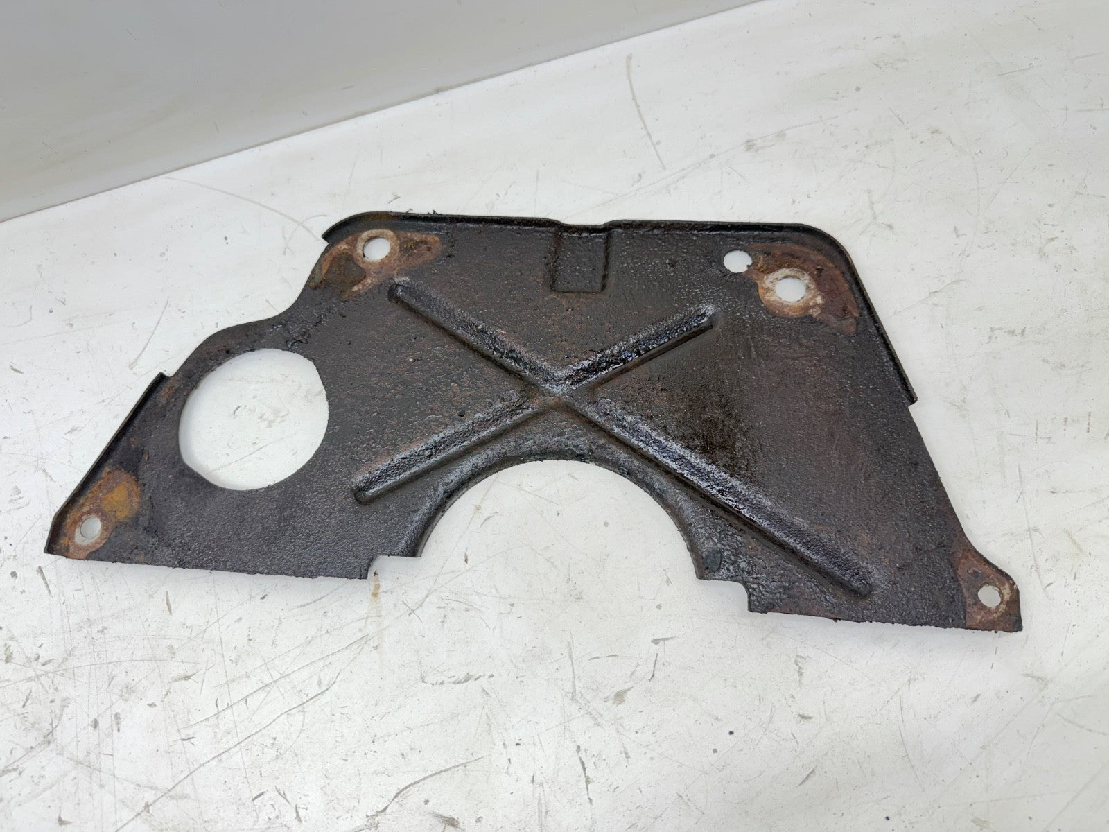 91-02 Jeep Wrangler 2.5L Flywheel Inspection Cover Block Spacer Plate YJ TJ OEM