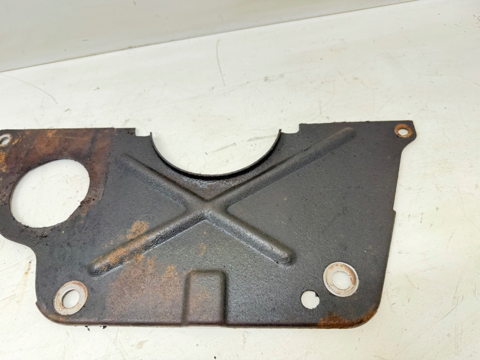 91-02 Jeep Wrangler 2.5L Flywheel Inspection Cover Block Spacer Plate YJ TJ OEM
