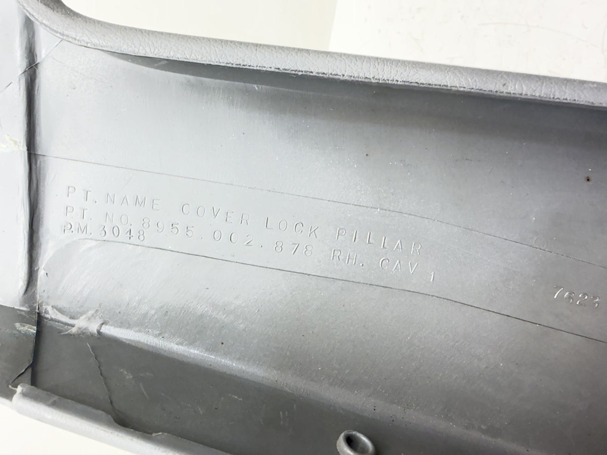 84-96 Jeep Cherokee XJ Passenger Side C Pillar Trim 4 Door RH Right Rear Grey OE