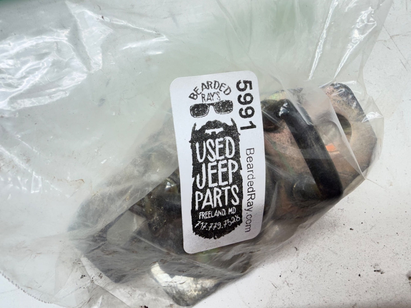 Jeep Wrangler TJ 97-06 OEM Door Striker Latch Driver Passenger Pair Shim Factory