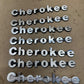 Set of 7 OEM 84-96 Jeep Cherokee XJ Fender Emblem Badge 8 Inch Metal OEM Factory