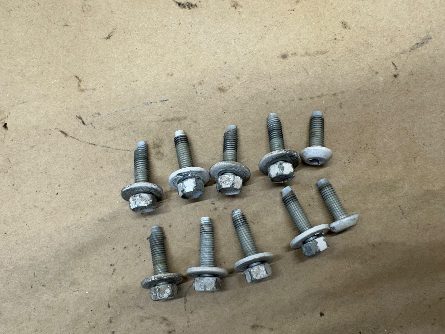FORD E150 E250 E350 E450 Rear DOOR HINGE TO Body BOLTS Bolt Hardware OEM Factory
