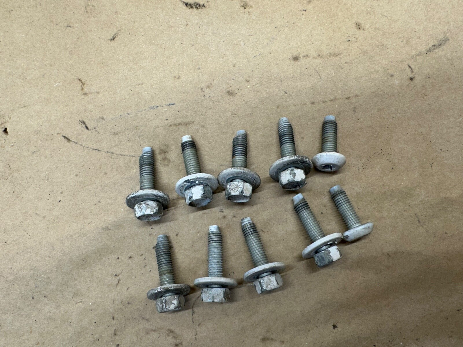 FORD E150 E250 E350 E450 Rear DOOR HINGE TO Body BOLTS Bolt Hardware OEM Factory
