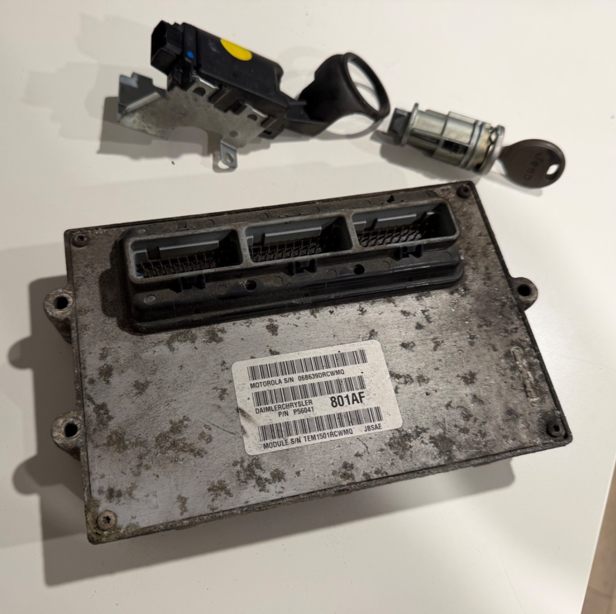 Engine ECM Control Module 4.0L 2001 01 JEEP CHEROKEE PCM SKIM KEY 56041801AF OEM
