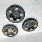 3 - Jeep Cherokee XJ Wrangler YJ 84-01 Factory Black Center Cap Wheel Hub 5 Bolt