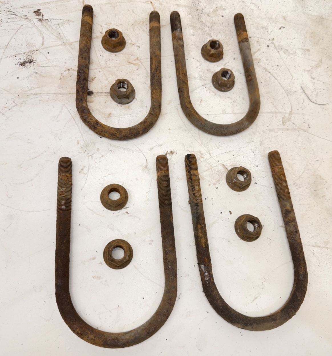 Front Dana 30 Axle Heavy Duty Steel U-Bolt Set Jeep Wrangler YJ 87-95 Factory OE