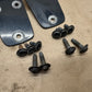 97-06 Jeep TJ Wrangler Hood Hinges Pair w/ Hardware OEM Black Factory Bolts OE