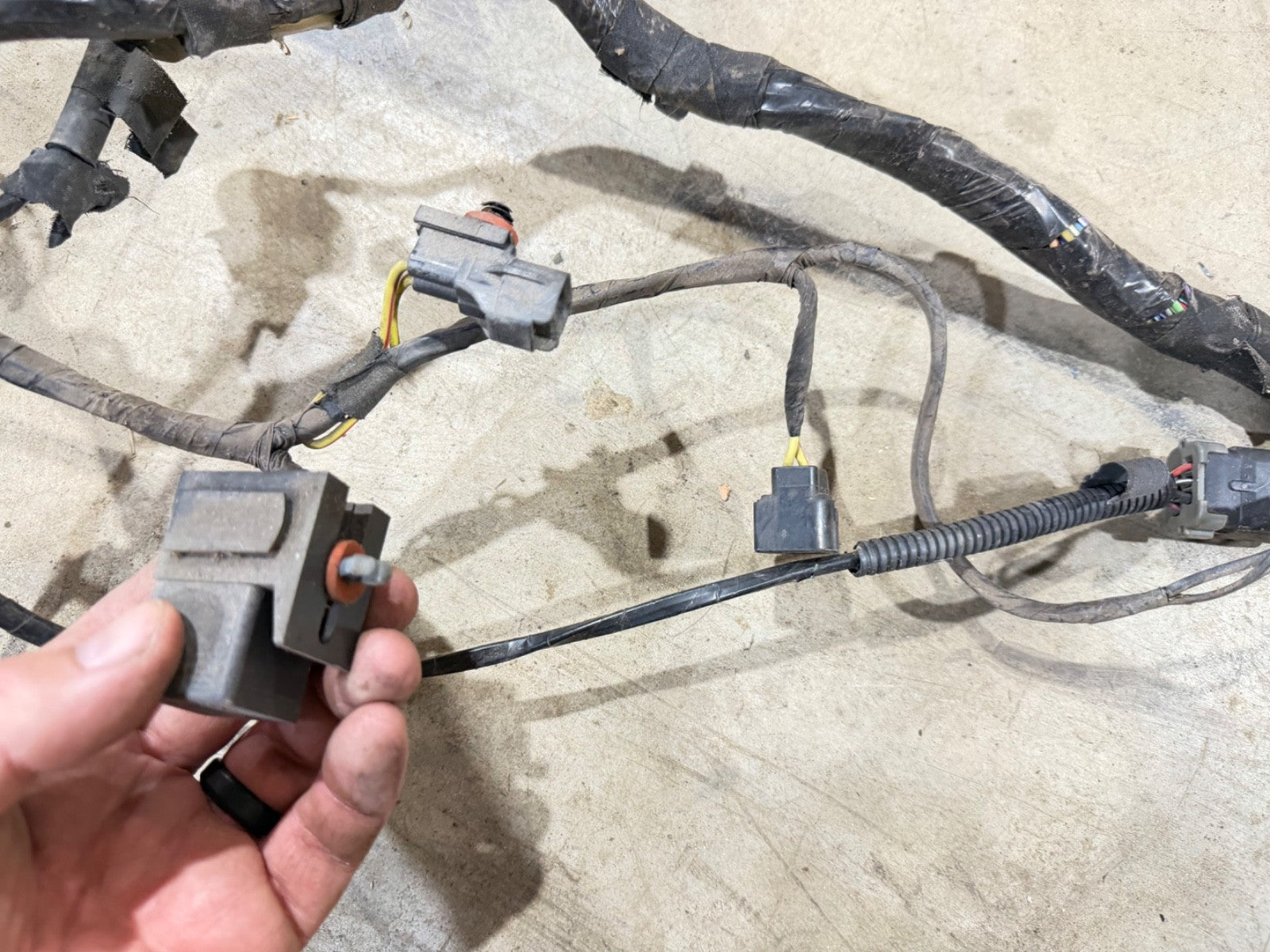97 Jeep TJ Wrangler Soft Top Dash Instrument Panel Wiring Wire Harness OEM