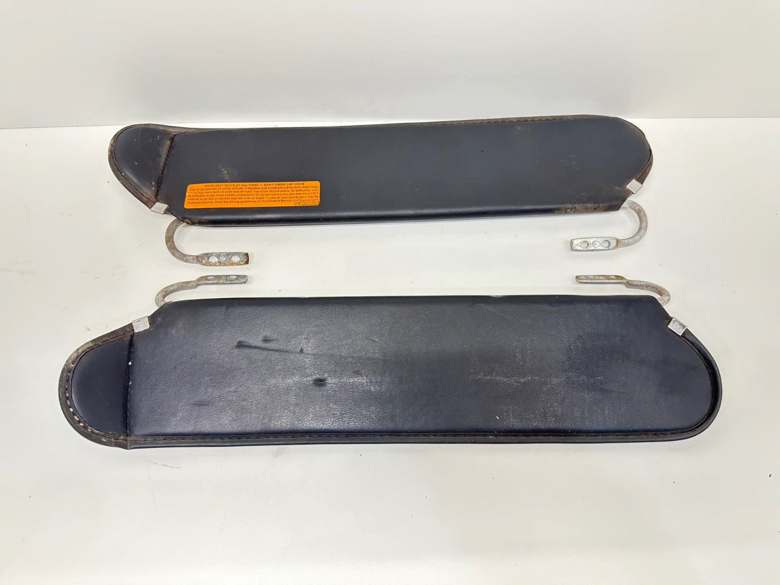 87-95 Jeep YJ Gray Sun Visors Dark Grey Wrangler Factory Visor Sunvisors OEM OE