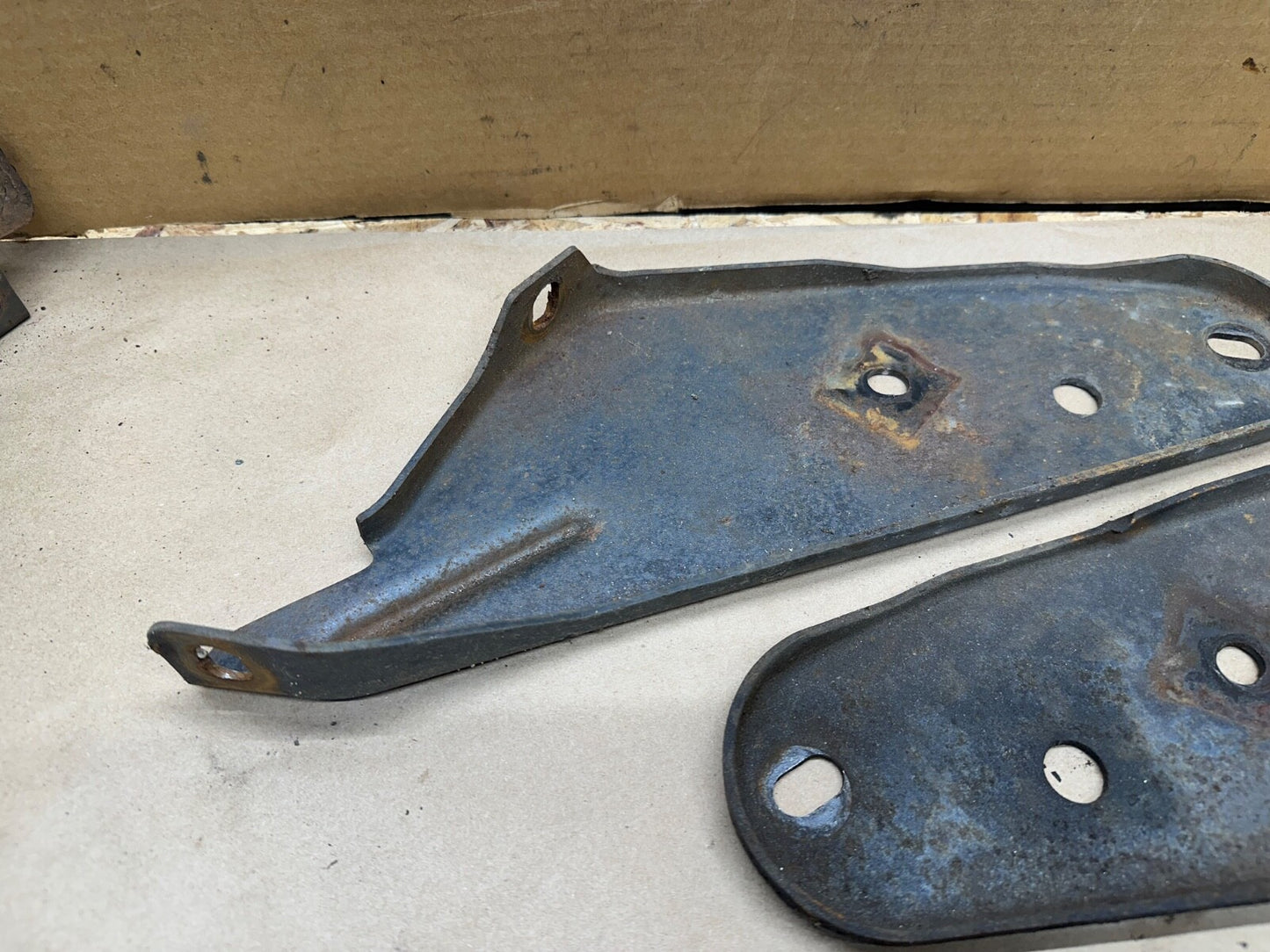 1967 AMC Rambler Rebel FRONT Bumper Mount Bracket Set Sedan Factory 67 Rambler
