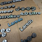 84-96 Jeep Cherokee XJ Fender Emblem Badge 8 Inch Metal OEM Sticker Toolbox ZJ