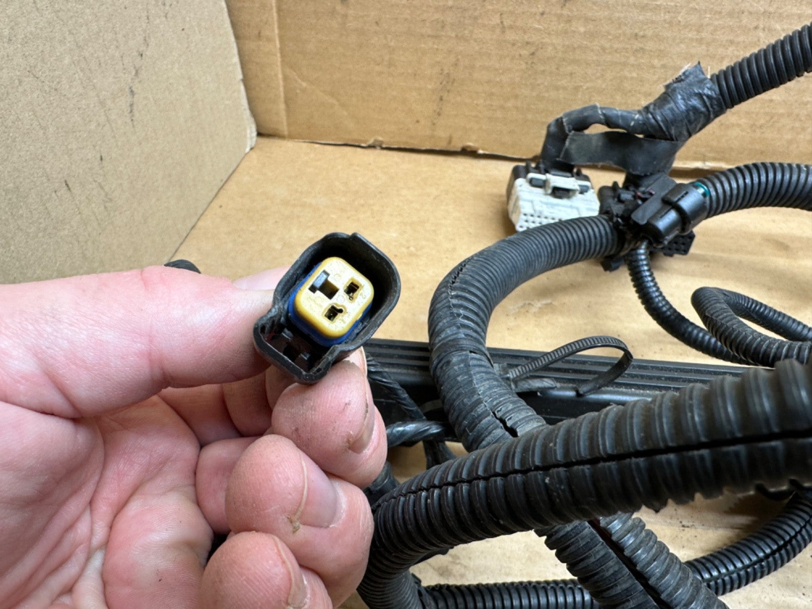 1999 JEEP WRANGLER TJ 4.0 MANUAL TRANS ENGINE INJECTOR WIRING HARNESS w/ AC